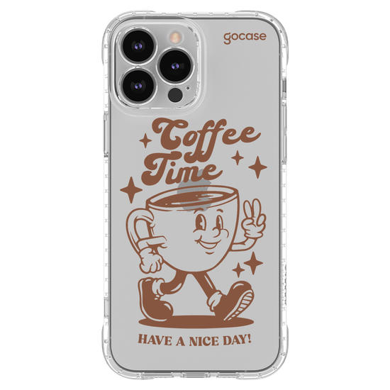 Capinha para celular  Coffee Time Retro