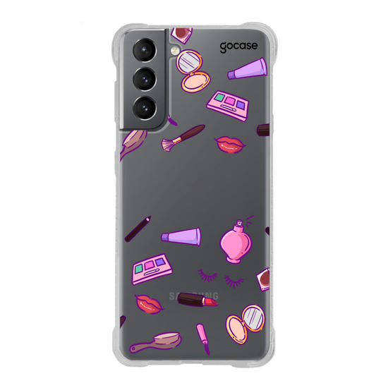 Capinha para celular Coisas de Maquiagem Manuscrita