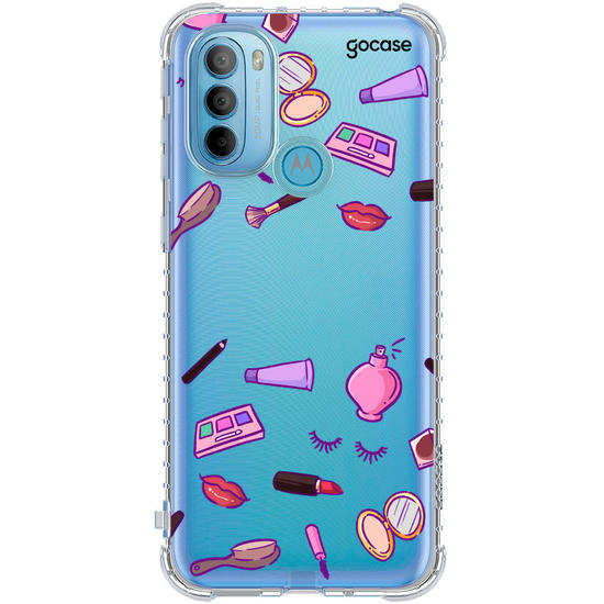 Capinha para celular Coisas de Maquiagem Manuscrita