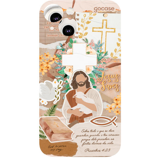 Capinha para celular  Colagem Cristã