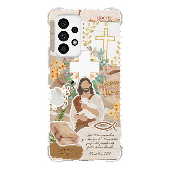Capinha para celular  Colagem Cristã