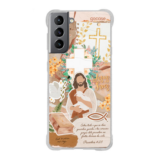 Capinha para celular  Colagem Cristã