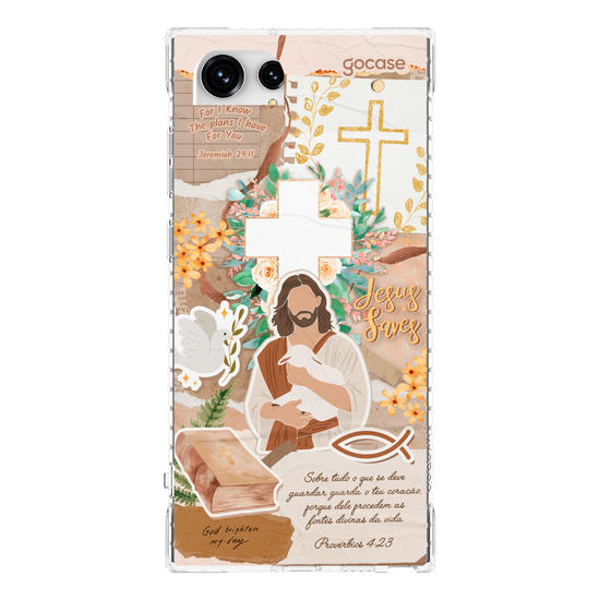Capinha para celular  Colagem Cristã