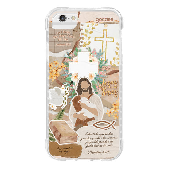 Capinha para celular  Colagem Cristã