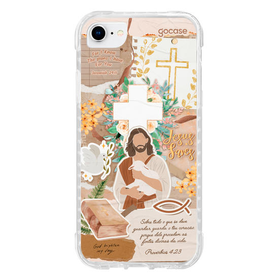 Capinha para celular  Colagem Cristã