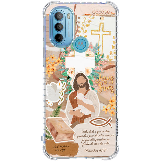 Capinha para celular  Colagem Cristã