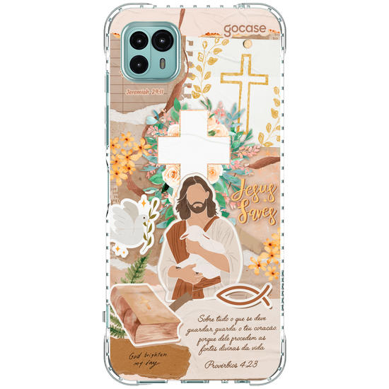 Capinha para celular  Colagem Cristã