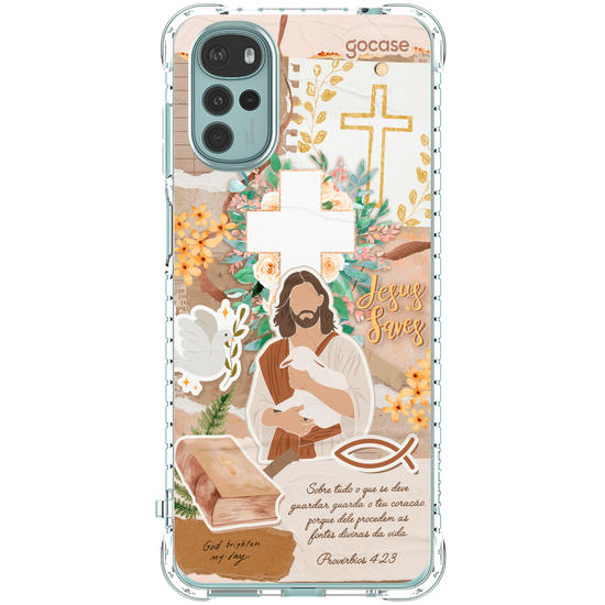 Capinha para celular  Colagem Cristã