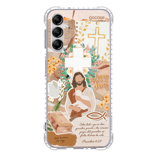 Capinha para celular  Colagem Cristã