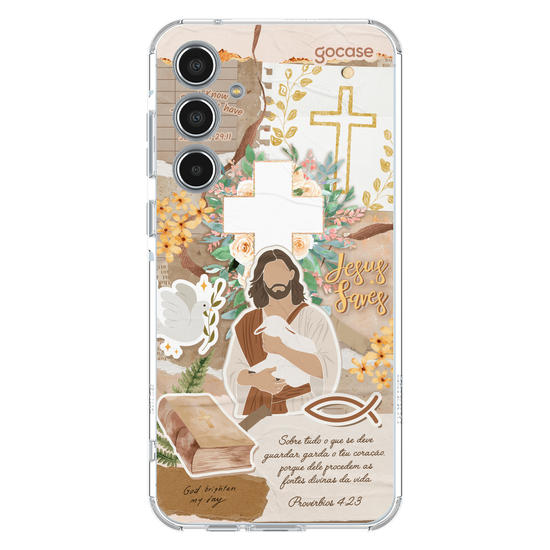 Capinha para celular  Colagem Cristã