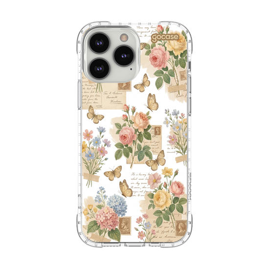 Capinha para celular  Colagem Floral Vintage