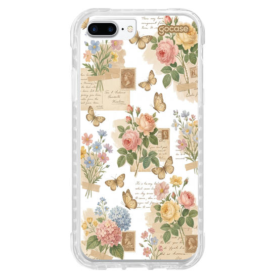 Capinha para celular  Colagem Floral Vintage