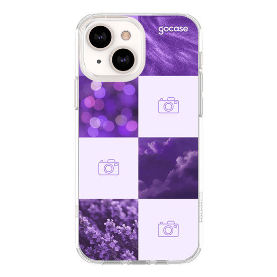 Capinha para celular Colagem Aesthetic com Foto - Roxo