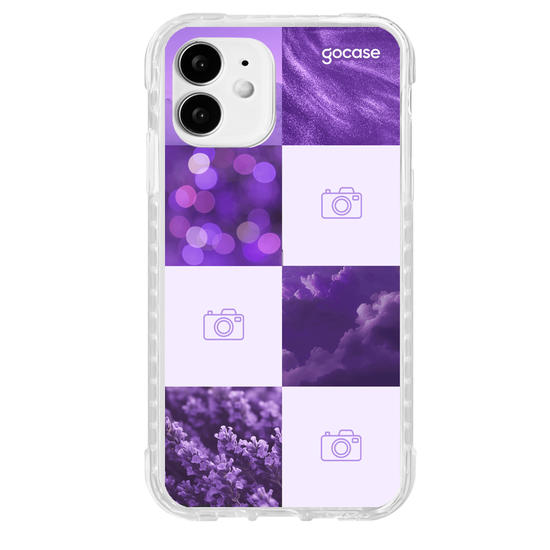 Capinha para celular  Colagem Aesthetic com Foto - Roxo