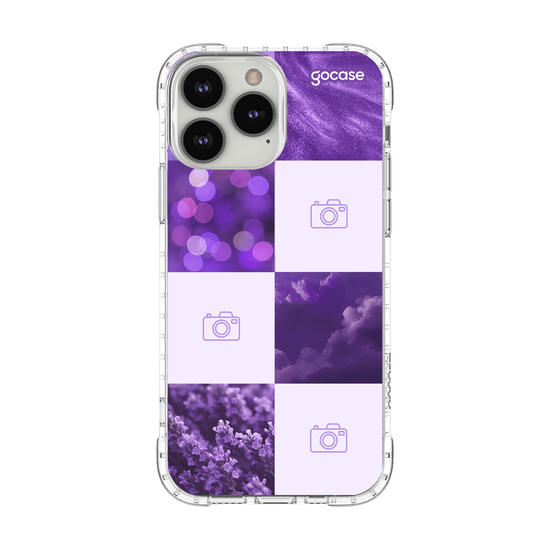 Capinha para celular  Colagem Aesthetic com Foto - Roxo