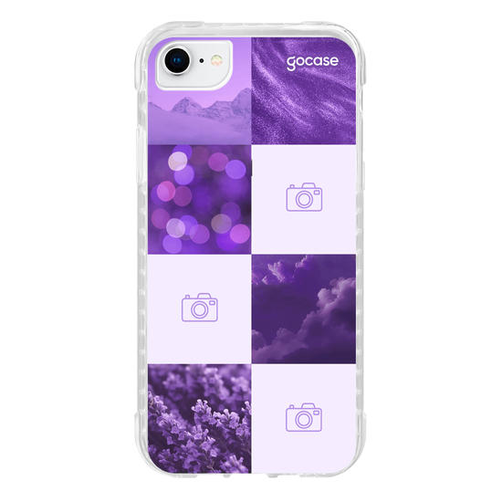 Capinha para celular  Colagem Aesthetic com Foto - Roxo