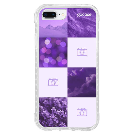 Capinha para celular  Colagem Aesthetic com Foto - Roxo
