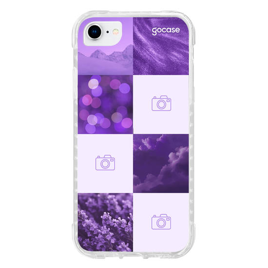 Capinha para celular  Colagem Aesthetic com Foto - Roxo