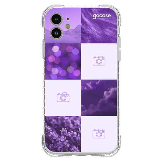 Capinha para celular  Colagem Aesthetic com Foto - Roxo