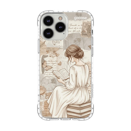 Capinha para celular  Colagem Garota Leitora