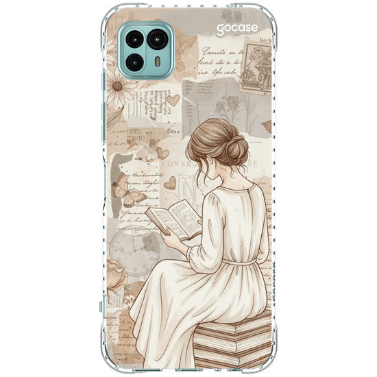 Capinha para celular  Colagem Garota Leitora