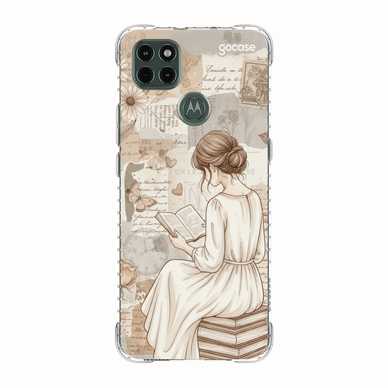 Capinha para celular  Colagem Garota Leitora