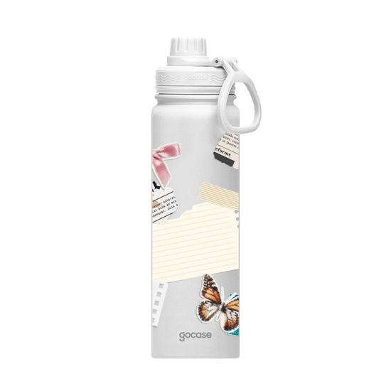 Garrafa Térmica Fresh + Ebook - Colagem Soft com Texto