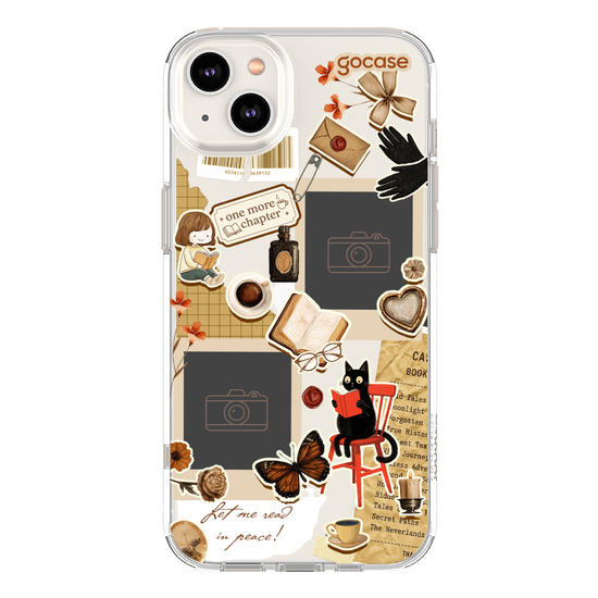 Capinha para celular  Booklover - Collage Garota leitora