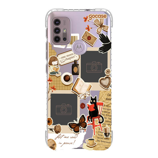 Capinha para celular  Booklover - Collage Garota leitora