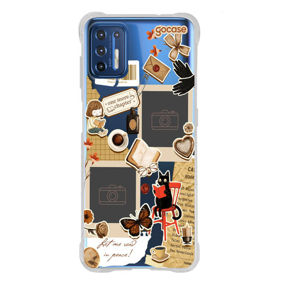 Capinha para celular  Booklover - Collage Garota leitora