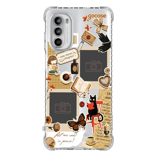 Capinha para celular  Booklover - Collage Garota leitora