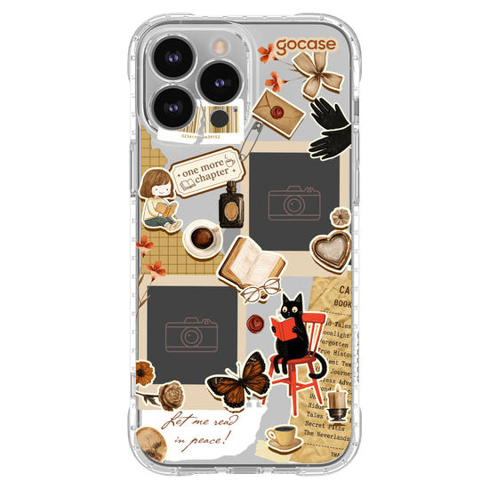 Capinha para celular  Booklover - Collage Garota leitora