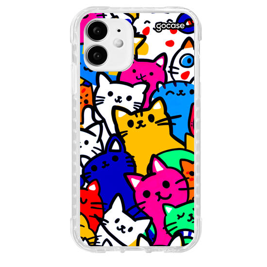 Capinha para celular  Gatinhos Coloridos Pattern