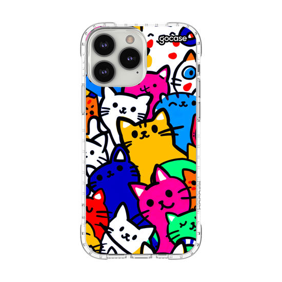 Capinha para celular  Gatinhos Coloridos Pattern