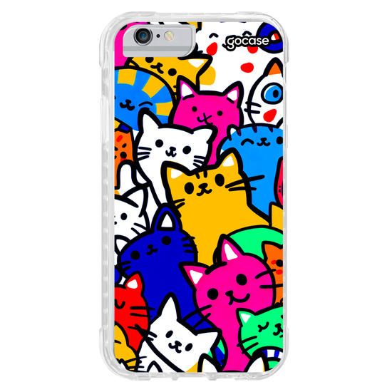 Capinha para celular  Gatinhos Coloridos Pattern