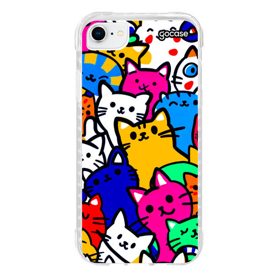 Capinha para celular  Gatinhos Coloridos Pattern