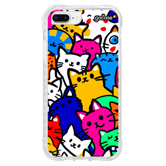 Capinha para celular  Gatinhos Coloridos Pattern