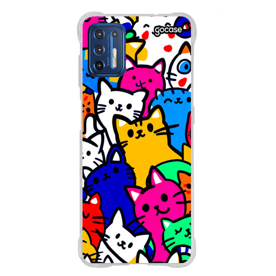 Capinha para celular  Gatinhos Coloridos Pattern