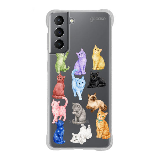 Capinha para celular  Colorful Kitty Cats