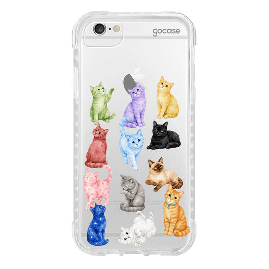 Capinha para celular  Colorful Kitty Cats