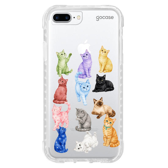 Capinha para celular  Colorful Kitty Cats