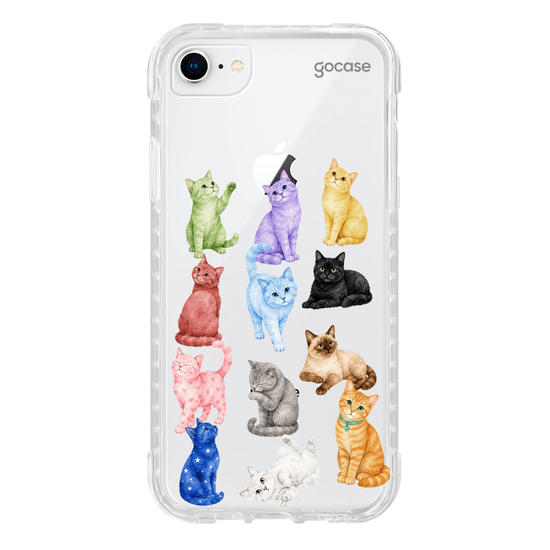 Capinha para celular  Colorful Kitty Cats