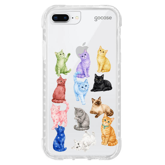 Capinha para celular  Colorful Kitty Cats