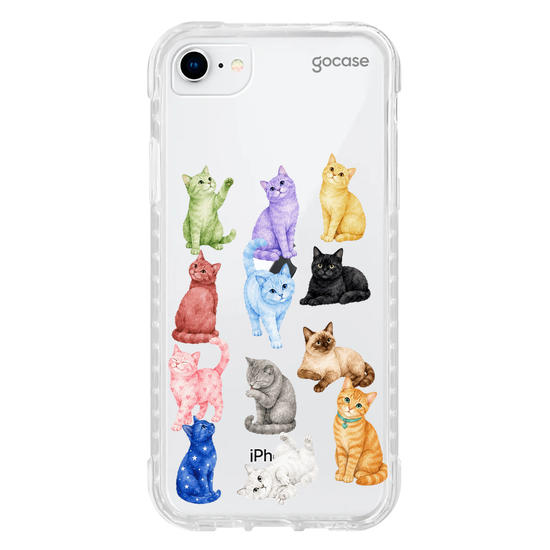 Capinha para celular  Colorful Kitty Cats