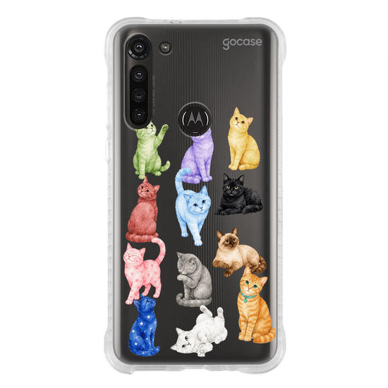 Capinha para celular  Colorful Kitty Cats