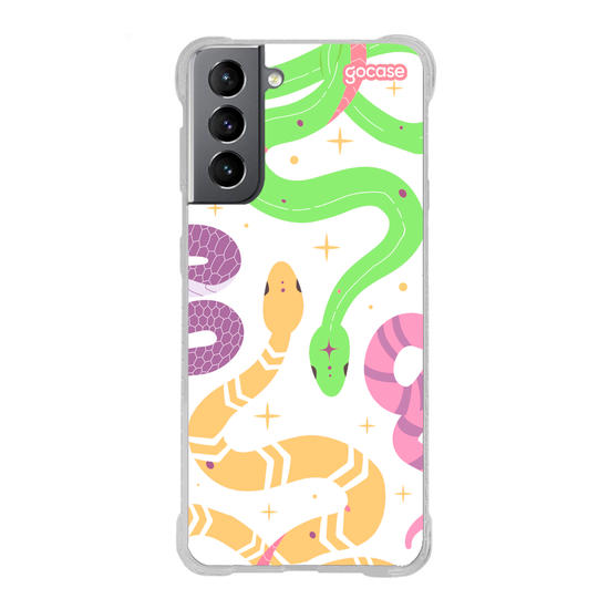 Capinha para celular  Colorful Snakes