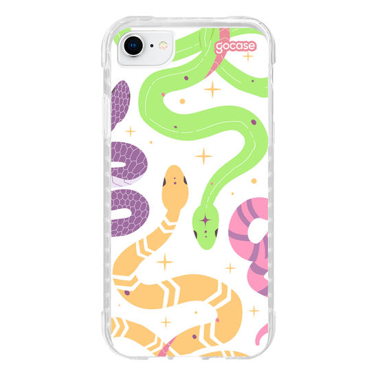Capinha para celular  Colorful Snakes