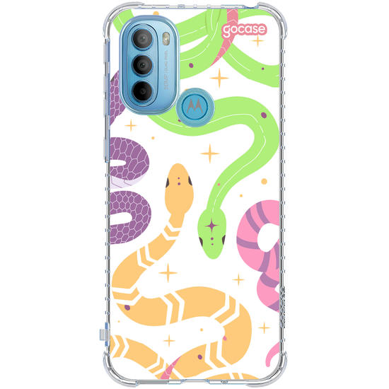 Capinha para celular  Colorful Snakes