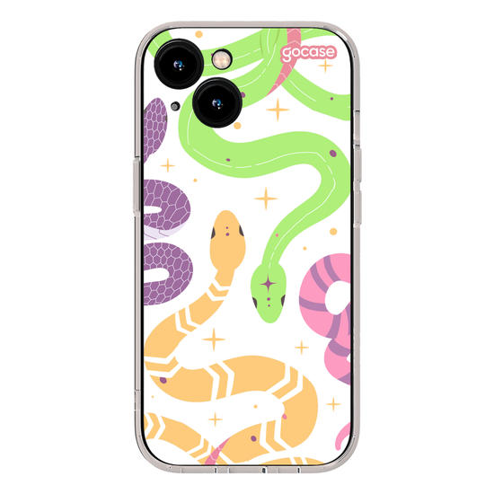 Capinha para celular  Colorful Snakes
