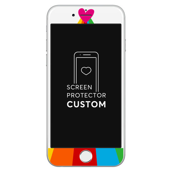 Colorful Stripes White Screen Protector - Tempered Glass